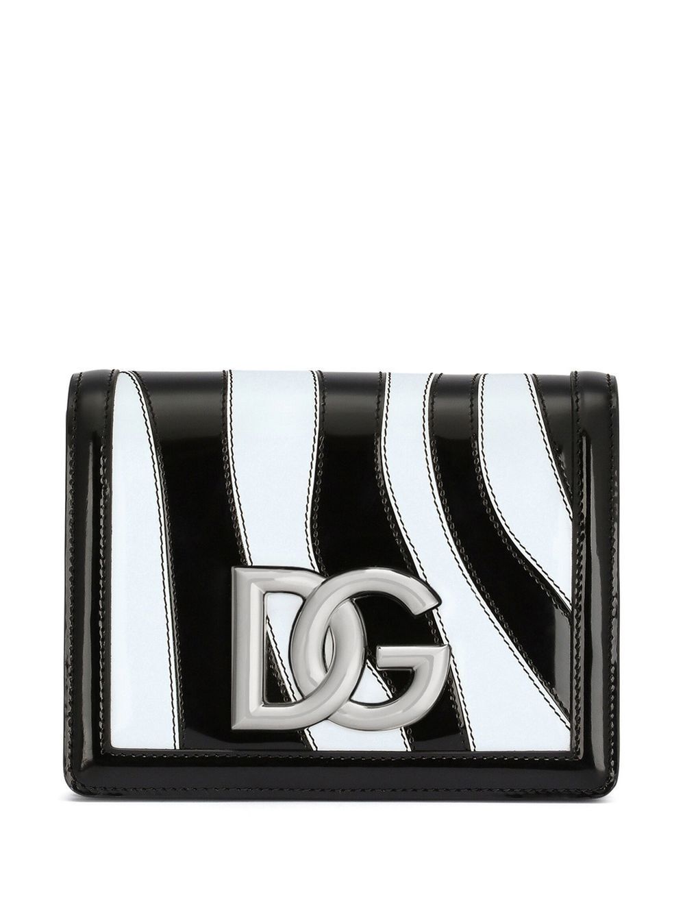 Dolce & Gabbana 3.5 zebra print crossbody bag - Black