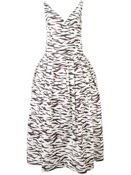 Rejina Pyo Julianne tiger print dress in white