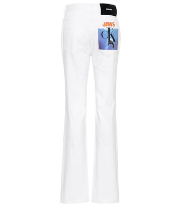 Calvin Klein 205W39NYC High-rise straight jeans in white