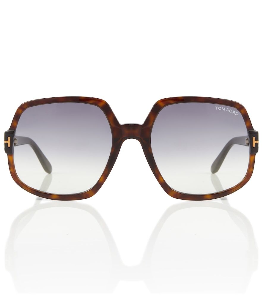 Tom Ford Oversized acetate sunglasses in gold