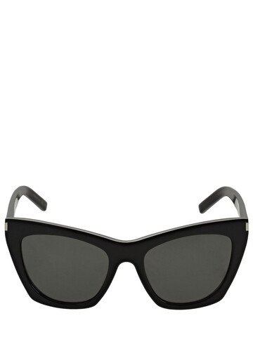 saint laurent sl 214 kate acetate sunglasses in black / grey