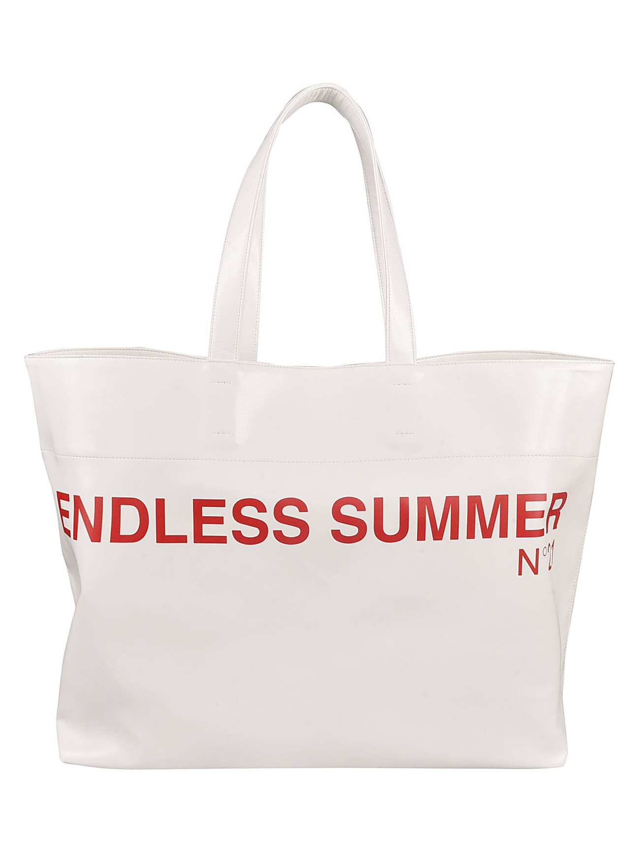 N.21 Endless Summer Shopper Bag in white / print