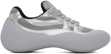 jw anderson gray bumper hike sneakers in silver