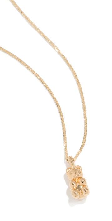 Ariel Gordon Jewelry 14k Gummy Bear Necklace in gold / yellow