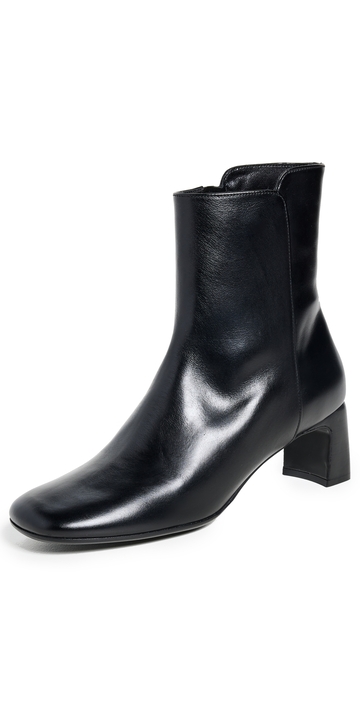 by far slava black vintage leather boots black 35