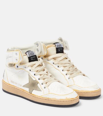 Golden Goose Sky-Star leather high-top sneakers in white