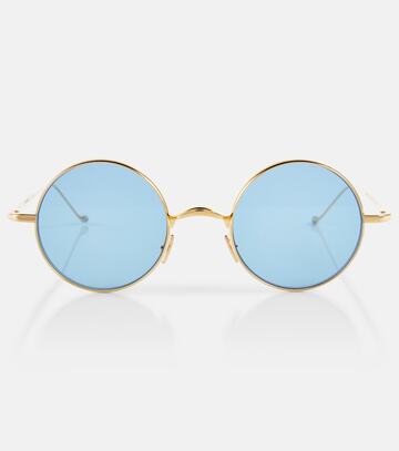 Jacques Marie Mage Diana round sunglasses in blue