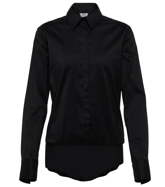 Wolford London Effect shirt bodysuit in black
