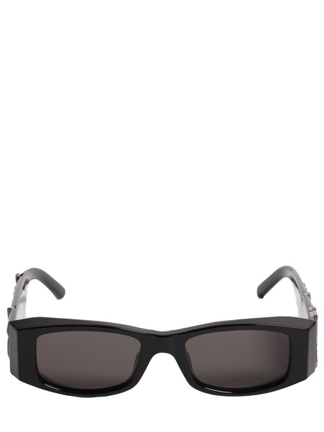 PALM ANGELS Angel Squared Acetate Sunglasses in black / grey