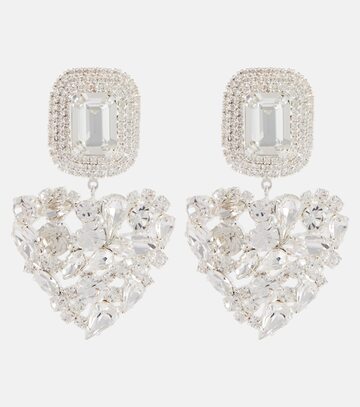 magda butrym crystal-embellished drop earrings in silver