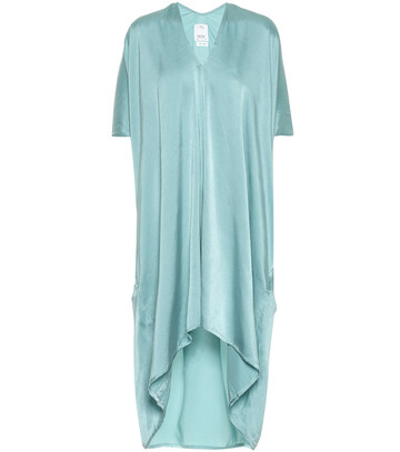 VISVIM Asymmetric silk midi dress in blue