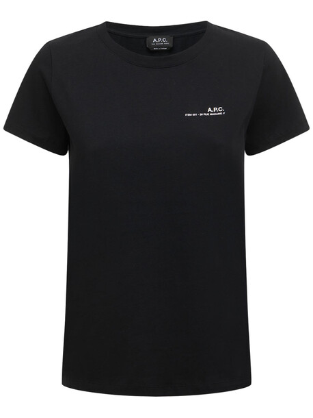 A.P.C. Cotton Jersey T-shirt in black
