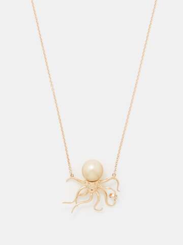 daniela villegas - baby octopus diamond, spinel & 18kt gold necklace - womens - gold multi