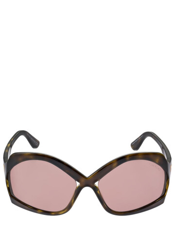 TOM FORD Cheyenne Oversize Sunglasses in brown
