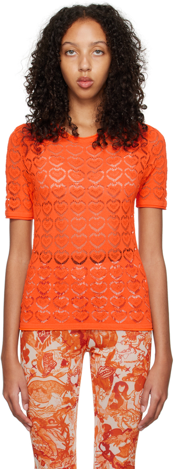 marco rambaldi ssense exclusive orange blouse