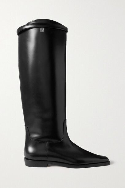 Totême - The Riding Leather Knee Boots - Black
