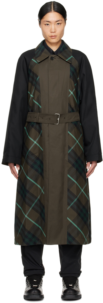 burberry khaki bradford reversible coat