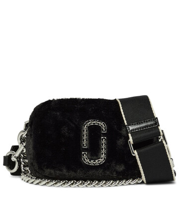 The Marc Jacobs Snapshot faux fur camera bag in black