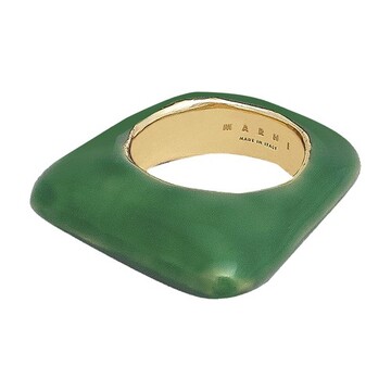 Marni Trapeze Ring in emerald