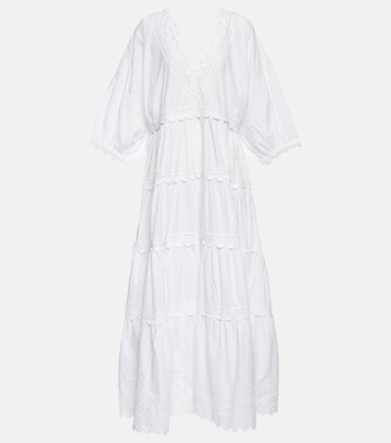 juliet dunn cotton maxi dress in white