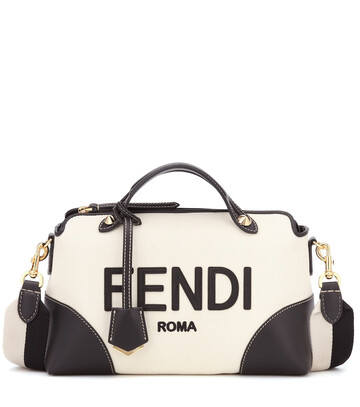 Fendi By The Way Medium leather shoulder bag in white