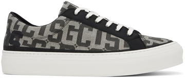 gcds black & off-white monogram sneakers