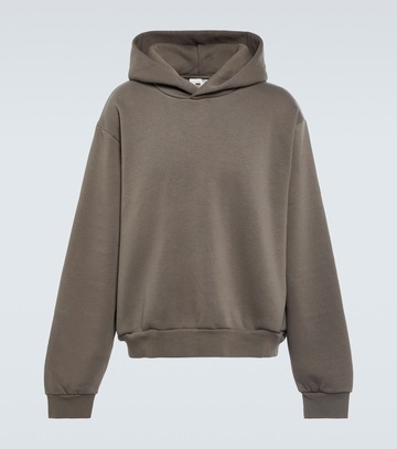 acne studios cotton-blend hoodie in grey