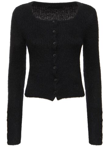 JACQUEMUS La Maille Piccinni Wool Blend Cardigan in black