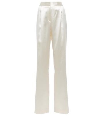 Danielle Frankel Miriam silk and wool pants in white
