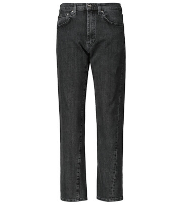 TotÃªme Mid-rise twisted-seam straight jeans in grey