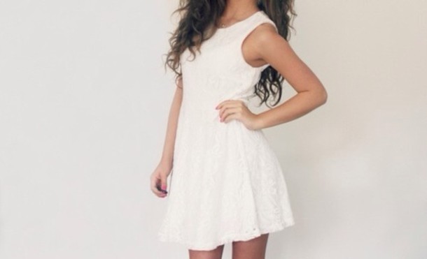 dress white white dress
