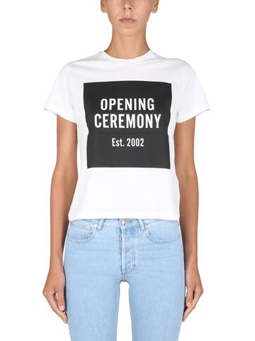 Opening Ceremony Crew Neck T-shirt in bianco
