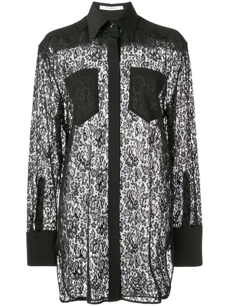 Givenchy lace shirt in black