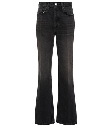 Re/Done 70s high-rise bootcut jeans in grey