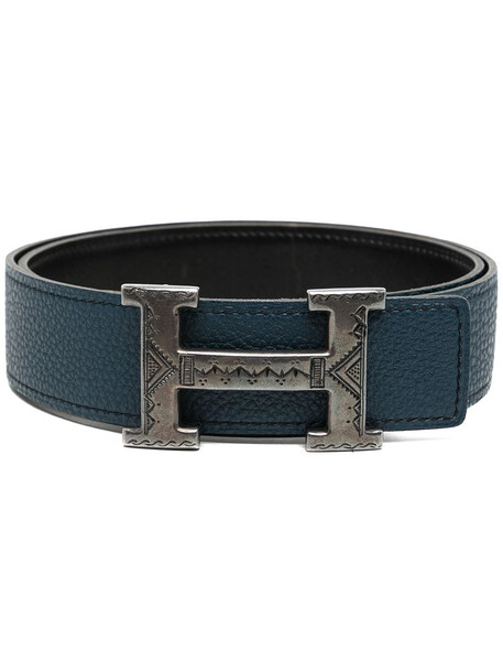 Hermès 2008 pre-owned reversible Constance H belt - Blue