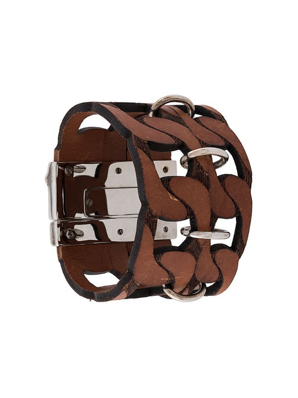 Gianfranco Ferré Pre-Owned 2000s cut-out bracelet in brown