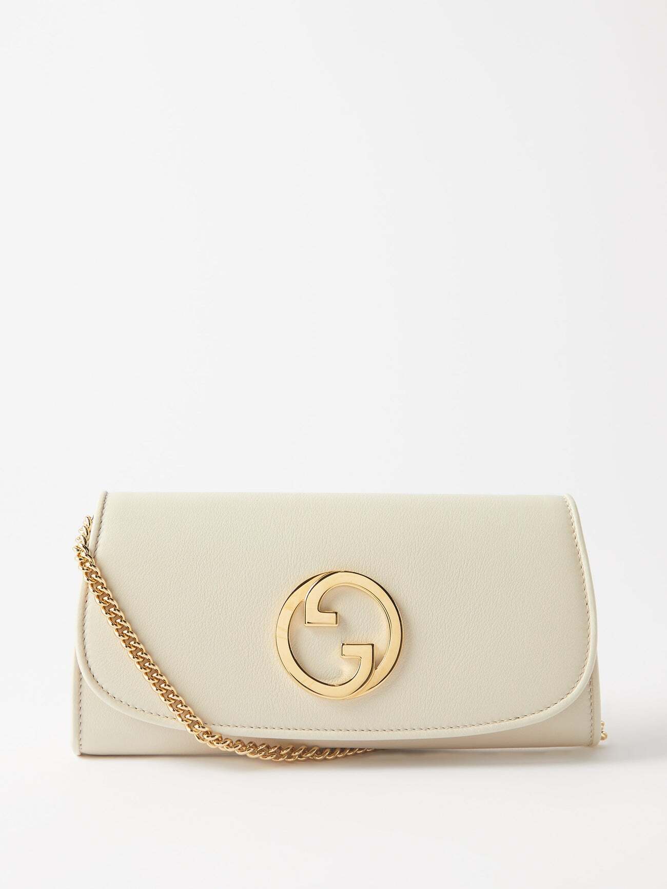 Gucci - Blondie Chain-strap Leather Cross-body Bag - Womens - White