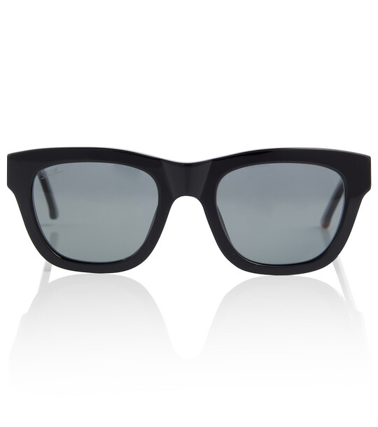 Loro Piana Roaden square sunglasses in black