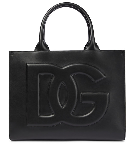 Dolce & Gabbana Beatrice Medium leather tote in black