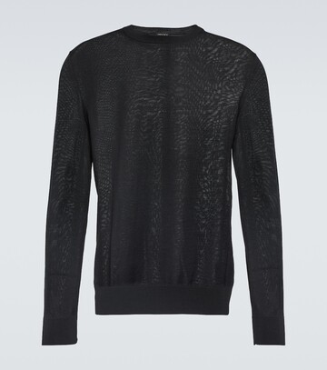 zegna high performance wool sweater in black