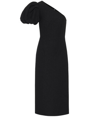 Rebecca Vallance Natalia jacquard midi dress in black