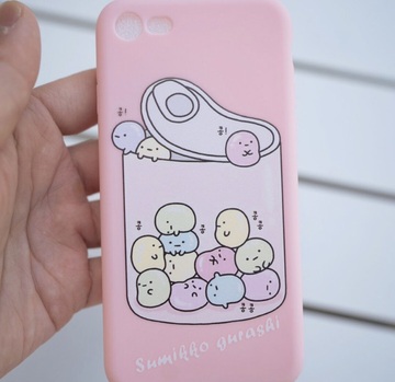 phone cover,pink,kawaii,cute,japan,sumikko gurashi,iphone case