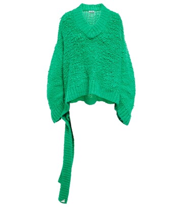 the attico ruth alpaca-blend sweater in green