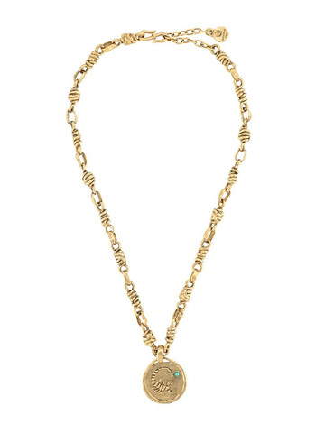 Goossens Talisman Scorpio medal necklace in gold