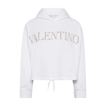valentino embroidered hooded sweatshirt