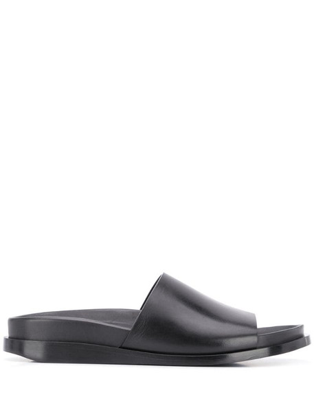 Ann Demeulemeester flat slip-on sandals in black