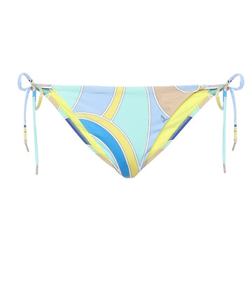Emilio Pucci Beach Printed bikini bottoms in blue