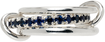 spinelli kilcollin silver & blue petunia ring