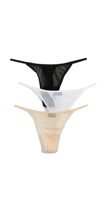 cosabella soire italian thong 3 pack multi one size