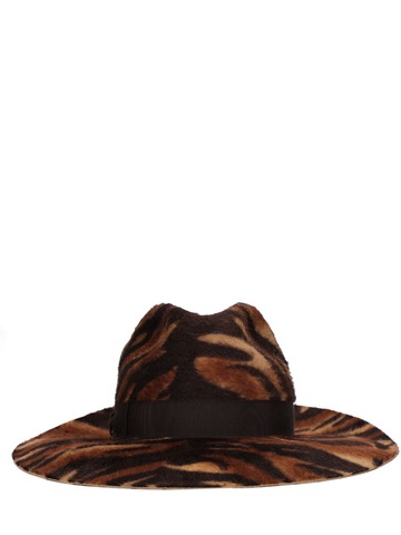 BORSALINO Ada Striped Fur Felt Hat